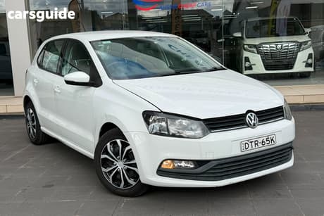 White 2016 Volkswagen Polo Hatchback 66 Tsi Trendline