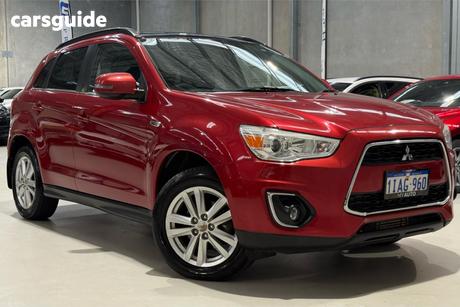 Red 2013 Mitsubishi ASX Wagon Aspire (4Wd)