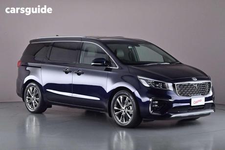 Blue 2020 Kia Carnival Wagon Platinum