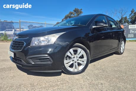 Black 2015 Holden Cruze Sedan Equipe