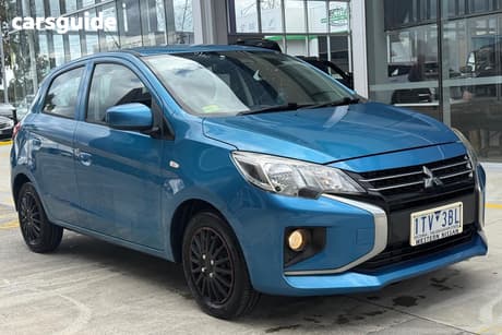 Blue 2021 Mitsubishi Mirage Hatchback Es