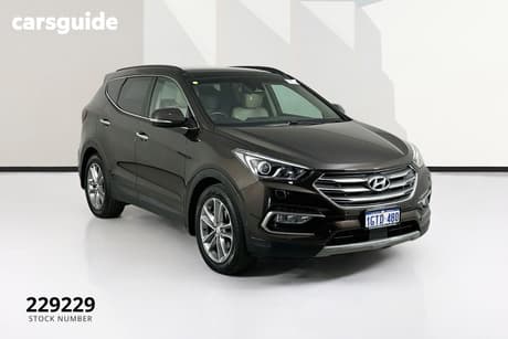 Brown 2018 Hyundai Santa FE Wagon Highlander Crdi (4X4)