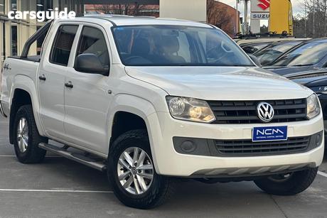 White 2015 Volkswagen Amarok Dual Cab Utility Tdi400 Core Edition (4X4)