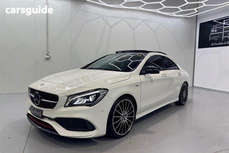 White 2017 Mercedes-Benz CLA250 Coupe Sport 4Matic