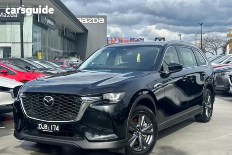 Black 2024 Mazda CX-80 Wagon G40E Pure