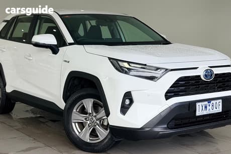White 2023 Toyota RAV4 Wagon Gx (2Wd) Hybrid