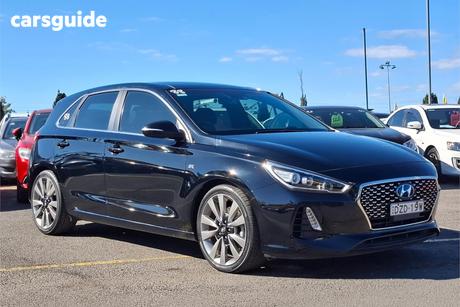 Black 2017 Hyundai I30 Hatchback Sr Premium