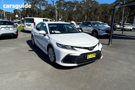 White 2021 Toyota Camry Sedan Ascent
