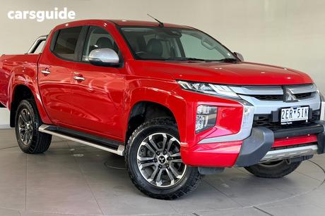 Red 2019 Mitsubishi Triton Double Cab Pick Up Gls (4X4) Premium