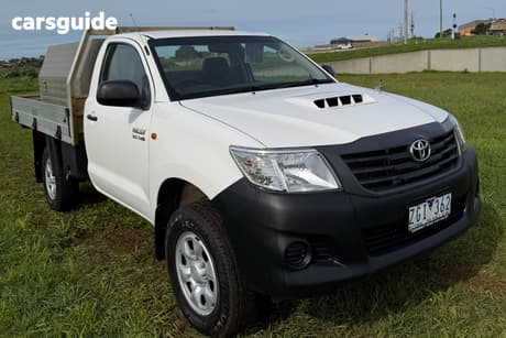White 2012 Toyota Hilux Cab Chassis Sr (4X4)