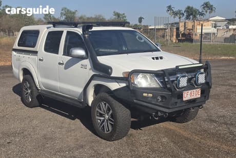 White 2005 Toyota Hilux Dual Cab Pick-up Sr (4X4)
