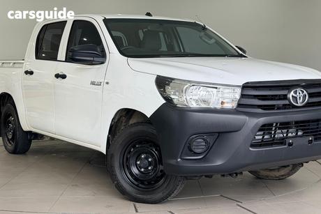White 2018 Toyota Hilux Dual Cab Utility Workmate