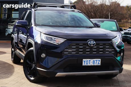 Blue 2020 Toyota RAV4 Wagon Cruiser (Awd) Hybrid