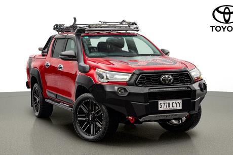 Red 2021 Toyota Hilux Double Cab Pick Up Rugged X (4X4)