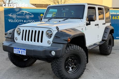 White 2018 Jeep Wrangler Unlimited Softtop Sport (4X4)