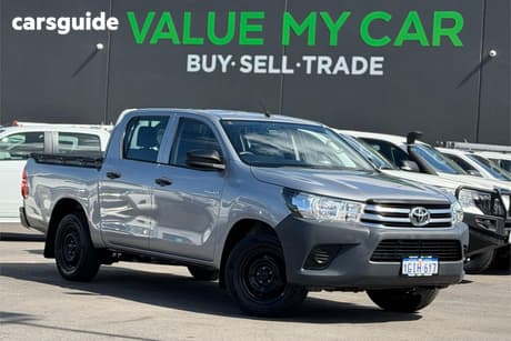 Silver 2017 Toyota Hilux Dual Cab Utility Workmate