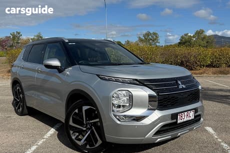 Silver 2023 Mitsubishi Outlander Wagon Exceed Tourer 7 Seat (Awd)