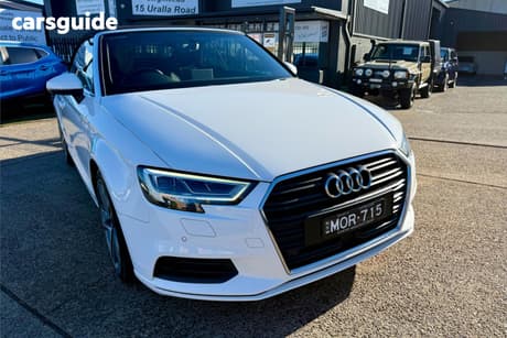White 2018 Audi A3 Cabriolet 1.4 Tfsi S Tronic Cod