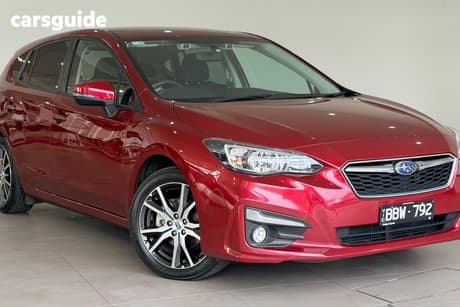 Red 2018 Subaru Impreza Hatchback 2.0I Premium (Awd)
