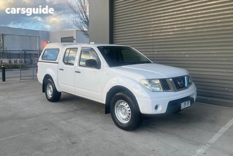 White 2011 Nissan Navara Dual Cab Chassis Rx (4X4)