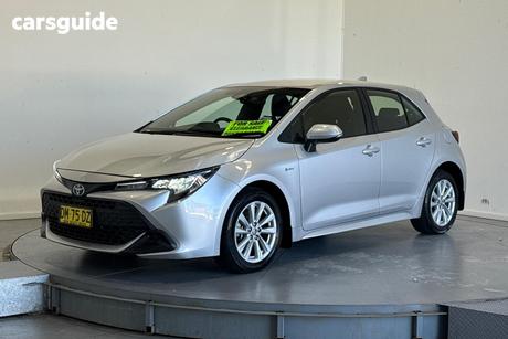 Silver 2024 Toyota Corolla Hatchback Ascent Sport Hybrid