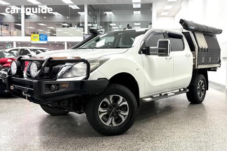 White 2015 Mazda BT-50 Dual Cab Utility Xtr (4X4)