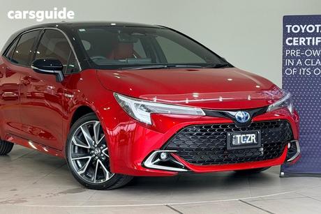 Red 2024 Toyota Corolla Hatchback Zr Hybrid