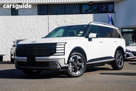 White 2026 Hyundai Palisade Wagon Elite 8 Seat Hev
