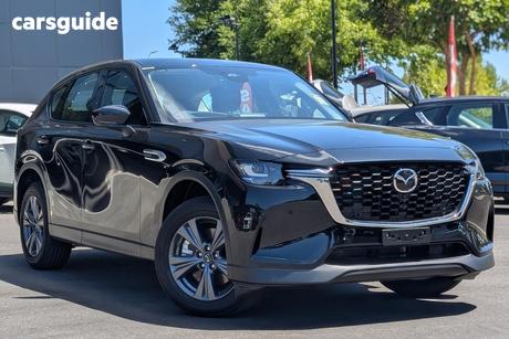 Black 2025 Mazda CX-60 Wagon G40E Pure Hybrid