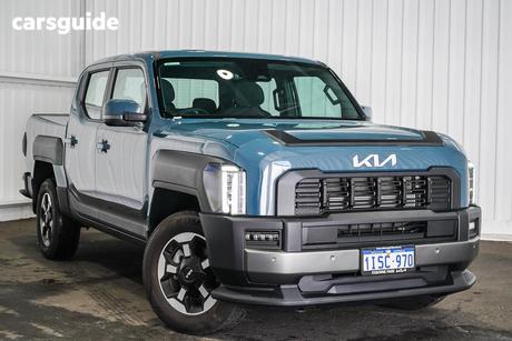 Blue 2025 Kia Tasman Double Cab Pick Up Sx+ (4X4) (Std) Black Fender