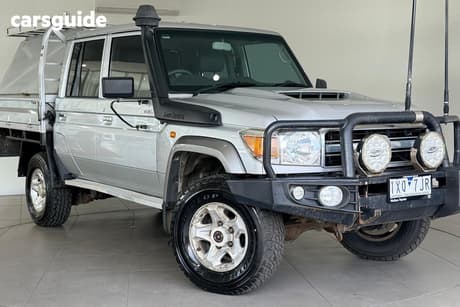 Silver 2018 Toyota Landcruiser Double Cab Chassis Gxl (4X4)
