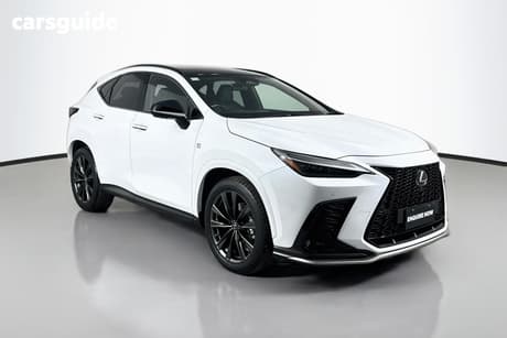 White 2023 Lexus NX350 Wagon F Sport + Ep2 Awd