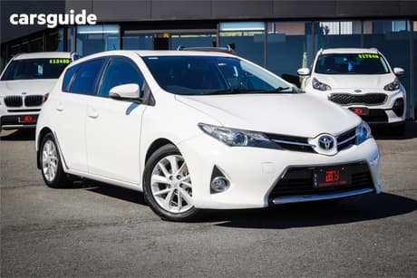 White 2013 Toyota Corolla Hatchback Ascent Sport