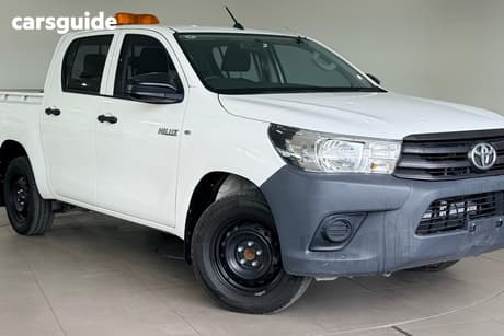 White 2018 Toyota Hilux Dual Cab Utility Workmate