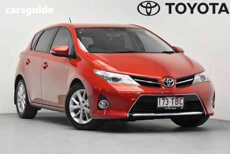 Red 2013 Toyota Corolla Hatchback Ascent Sport