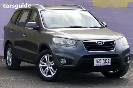 Silver 2011 Hyundai Santa FE Wagon Highlander Crdi (4X4)
