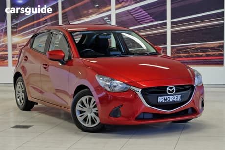 Red 2016 Mazda 2 Hatchback Neo