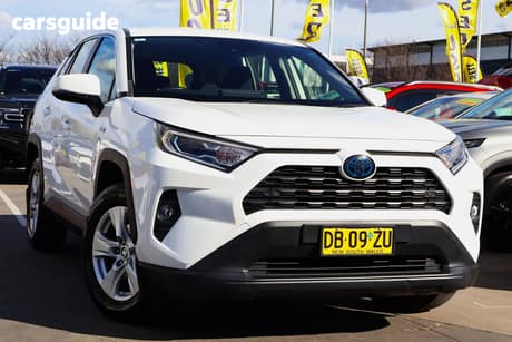 White 2021 Toyota RAV4 Wagon Gx (2Wd) Hybrid
