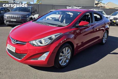 Red 2014 Hyundai Elantra Sedan Trophy
