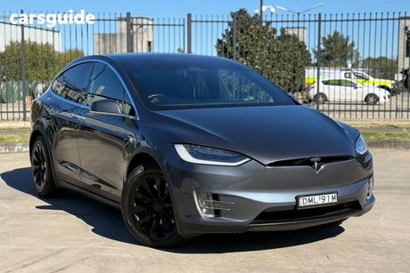 Grey 2017 Tesla Model X Wagon 75D