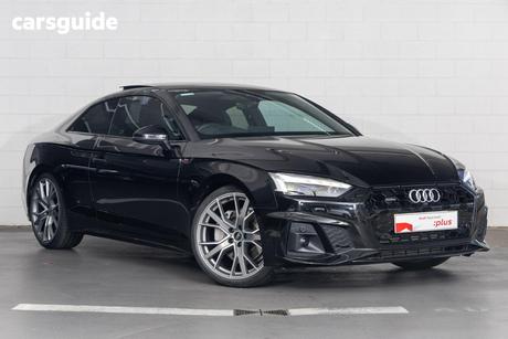 Black 2021 Audi A5 Coupe 45 Tfsi Quattro S Line Mhev