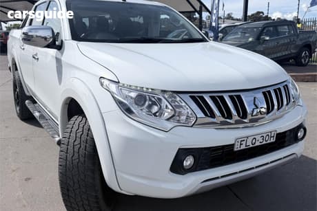 White 2016 Mitsubishi Triton Dual Cab Utility Gls (4X4)
