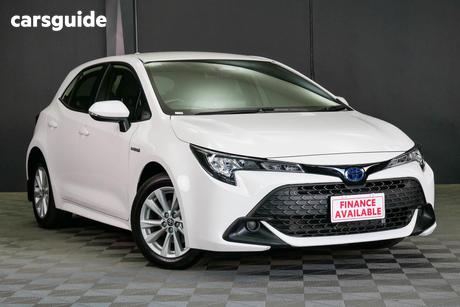White 2023 Toyota Corolla Hatchback Ascent Sport Hybrid
