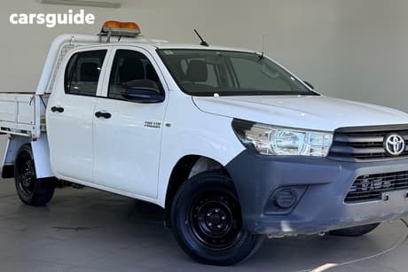 White 2018 Toyota Hilux Dual Cab Utility Workmate