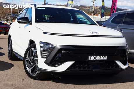 White 2023 Hyundai Kona Wagon N Line (Awd)