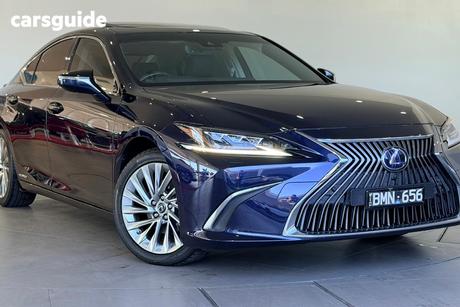 Blue 2021 Lexus ES300H Sedan Sports Luxury Brn Mts (Hybrid)