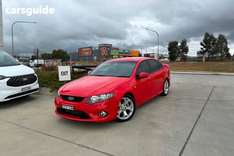 Red 2008 Ford Falcon Sedan G6E Turbo