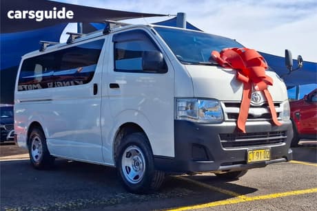 White 2012 Toyota HiAce Van Lwb