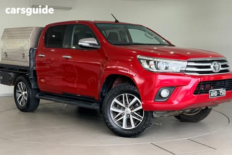 Red 2015 Toyota Hilux Dual Cab Utility Sr5 Hi-Rider