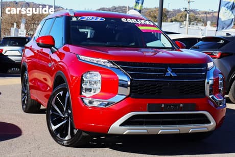 Red 2024 Mitsubishi Outlander Wagon Phev Exceed 5+2 Seat (Awd)
